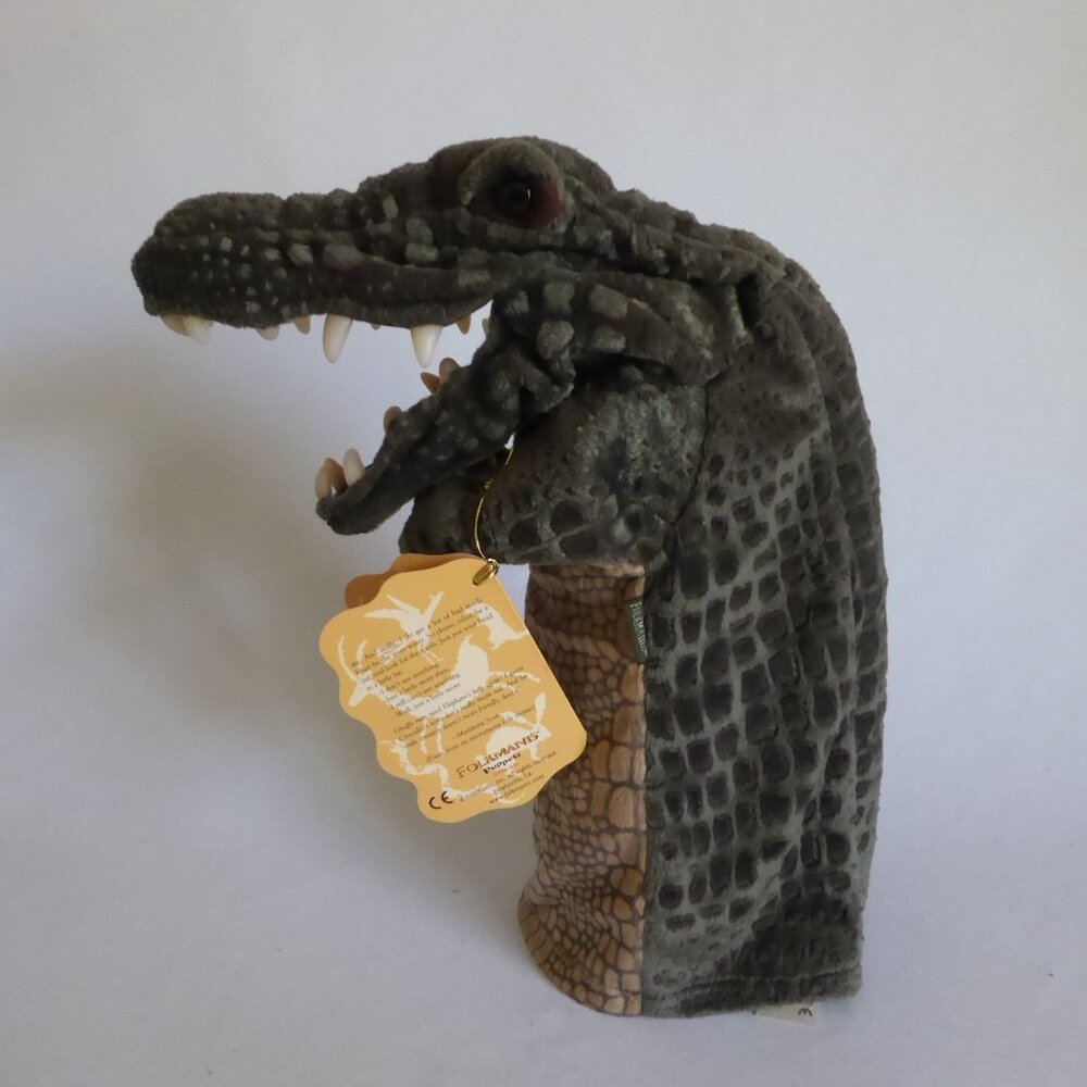 FOLKMANIS BRAND CROCODILE ALLIGATOR HAND PUPPET (NEW WITH TAGS) - Picture 7 of 16